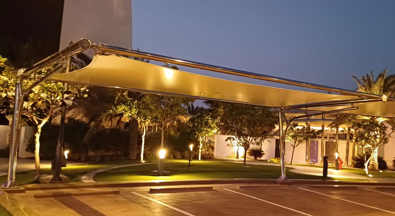 Resort car park canopy — Saadiyat Island, Abu Dhabi